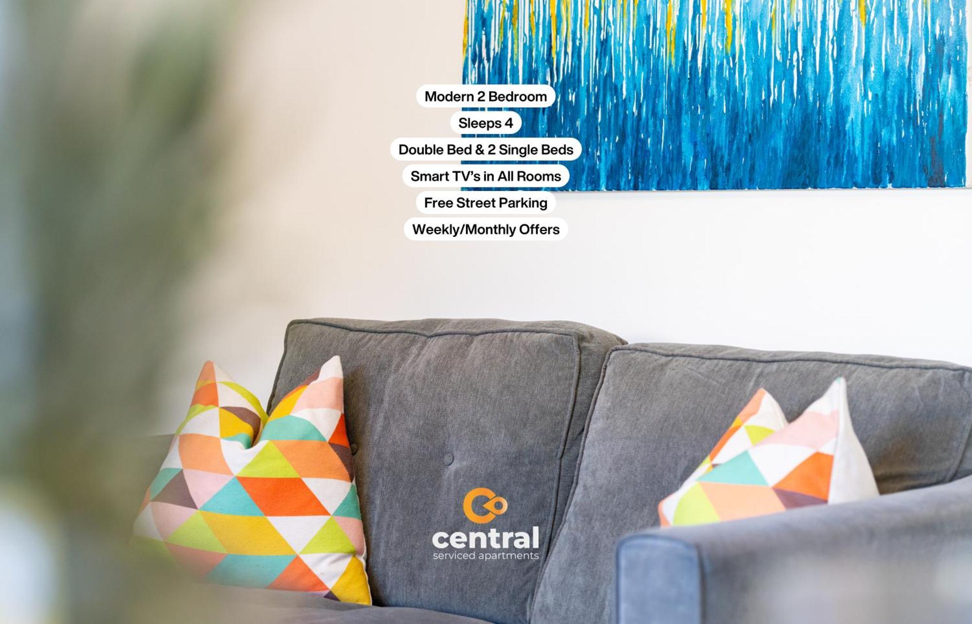 Central Serviced Apartments: Monthly Family Stay with Free Parking Dundee Exterior photo